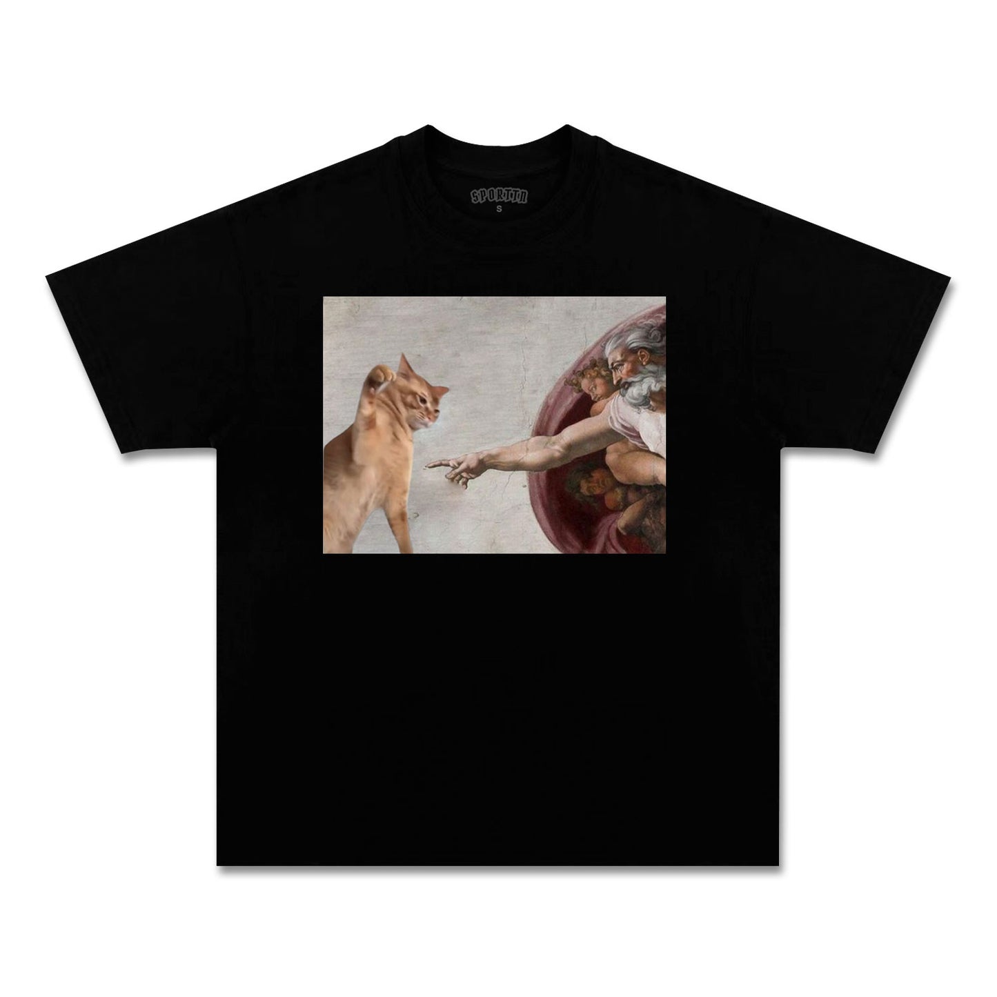 CAT - VERSION 'THE CREATION OF ADAM V3 T-SHIRT