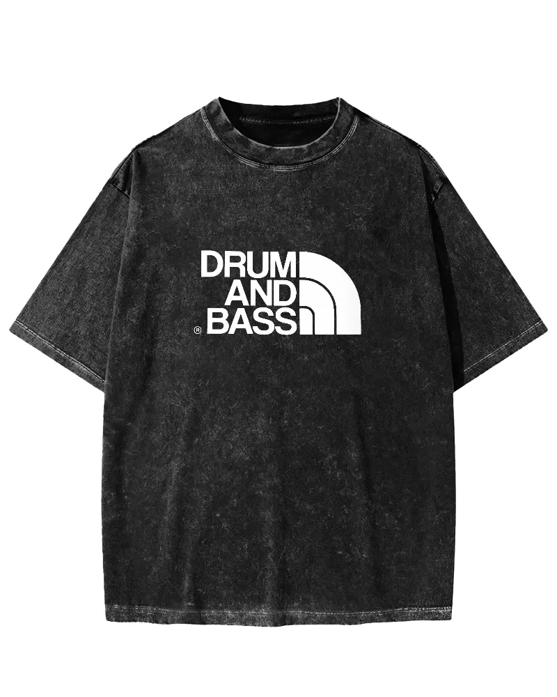 DRUM & BASS VINTAGE WASHED T-SHIRT