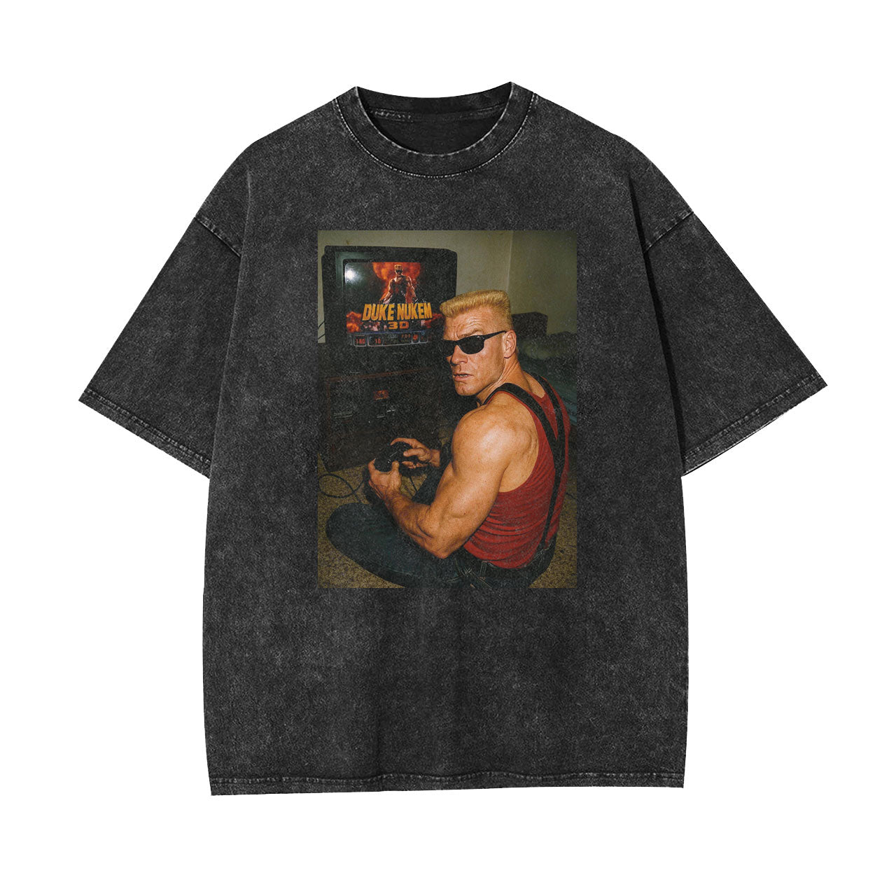 DUKE NUKEM IRL PLAYING HIMSELF AT HOME TEE