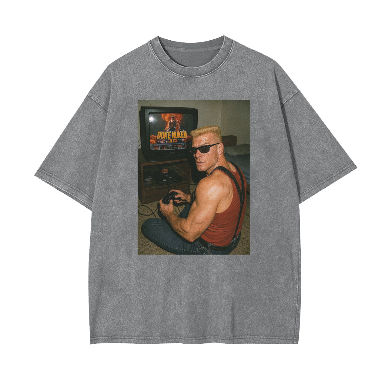 DUKE NUKEM IRL PLAYING HIMSELF AT HOME TEE