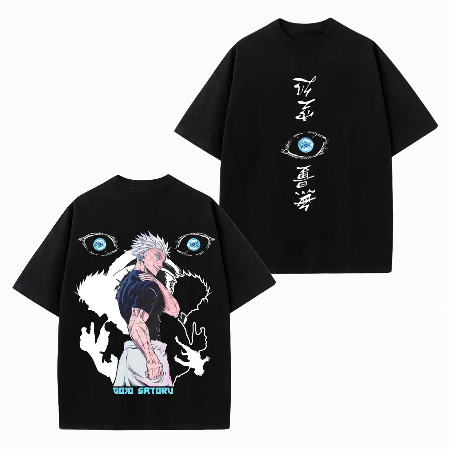 GOJO SIX EYES LIMITLESS VINTAGE OVERSIZED TEE丨JUJUTSU KAISEN
