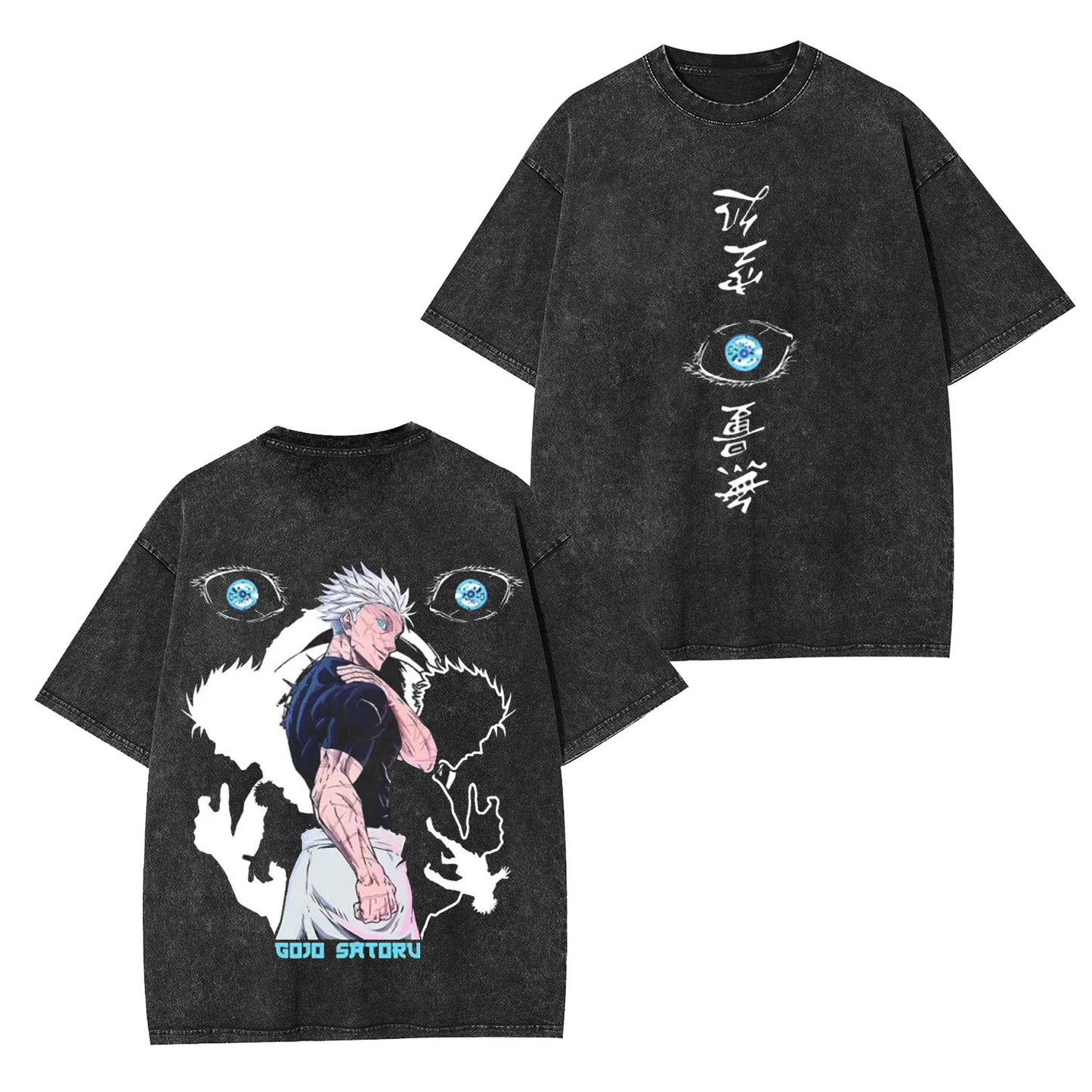 GOJO SIX EYES LIMITLESS VINTAGE OVERSIZED TEE丨JUJUTSU KAISEN