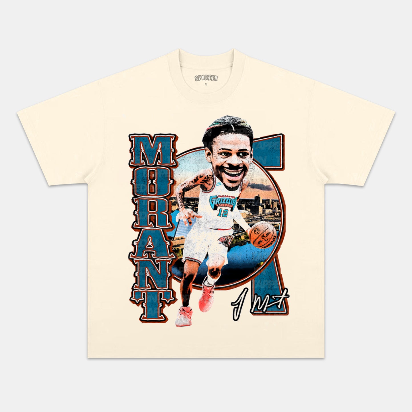 JA MORANT BIG HEAD TEE