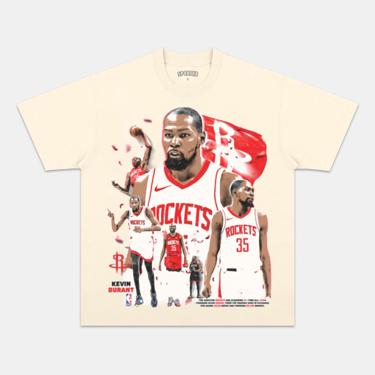 KEVIN DURANT & ROCKETS KD TEE 6.25
