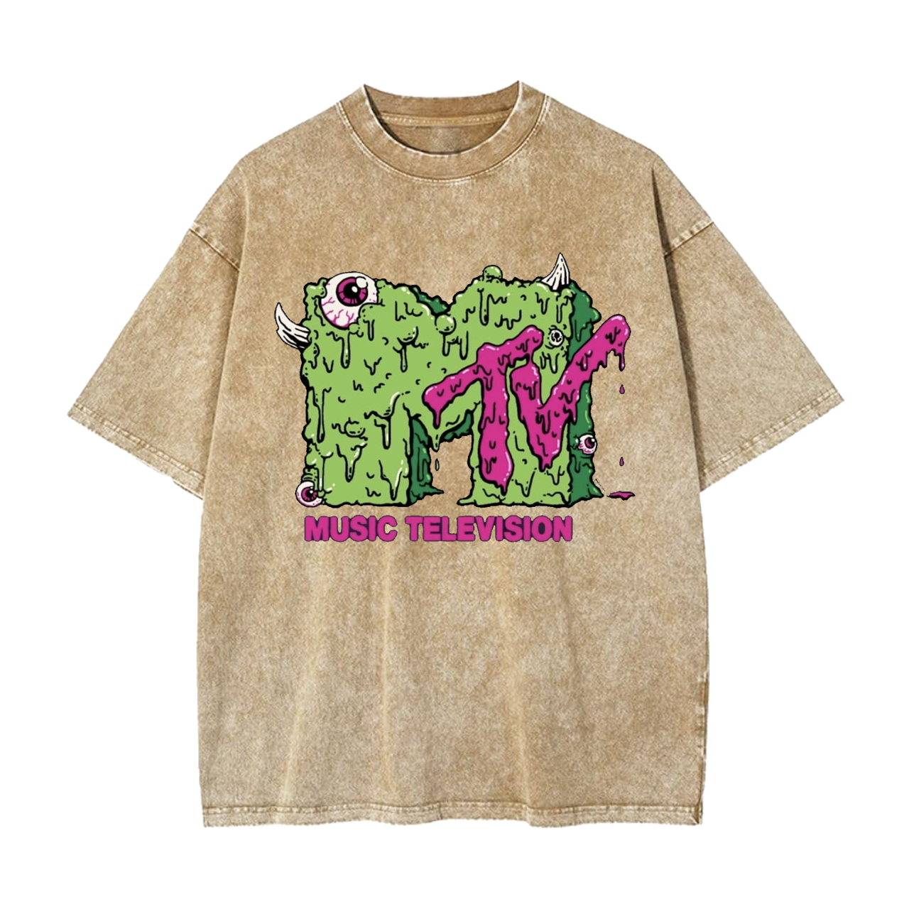 MUSIC TELEVISION V2 VINTAGE WASHED TEE