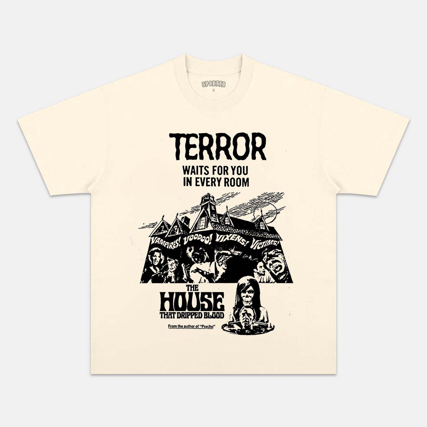 THE HOUSE THAT DRIPPED BLOOD T-SHIRT