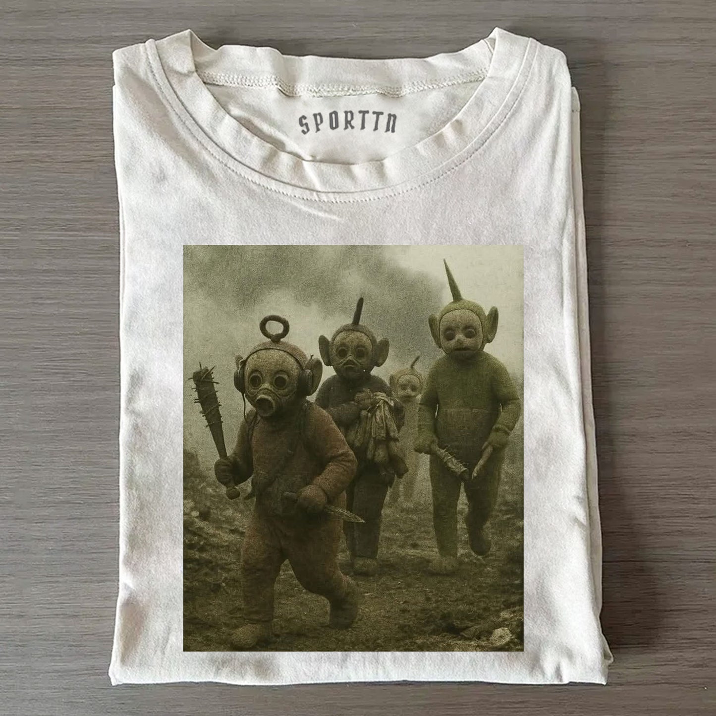 TELETUBBIES IN DARK REMAKE STYLE TEE