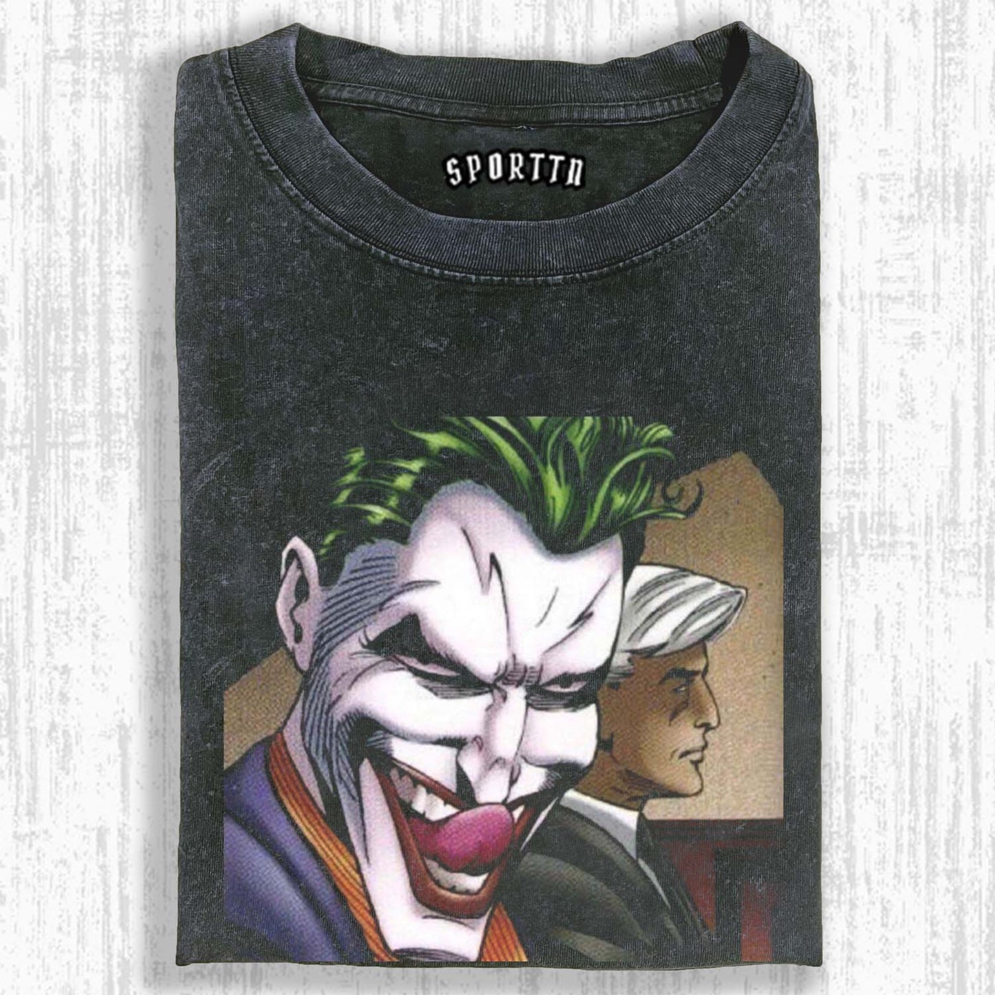 WASHED COTTON CLOWN T-SHIRT