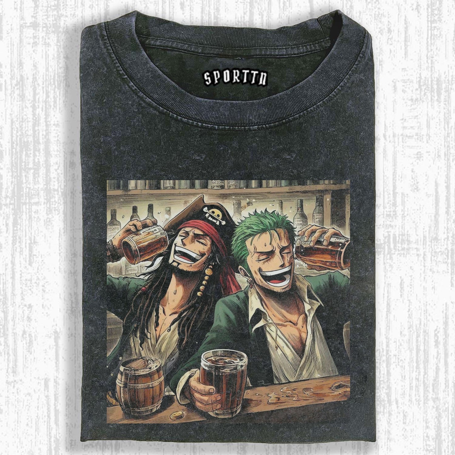 ZORO & JACK’S PIRATE DRINKING SESSION TEE丨ONE PIECE