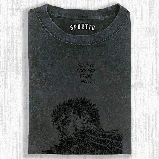 WASHED COTTON BERSERK T-SHIRT