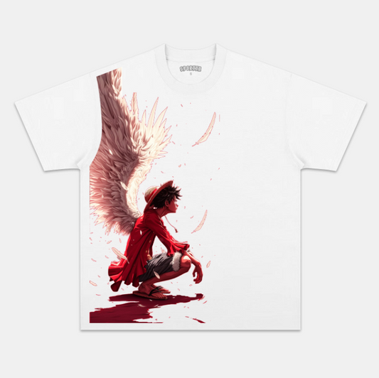 LUFFY VINTAGE OVERSIZED TEE  ONE PIECE-[FRONT]