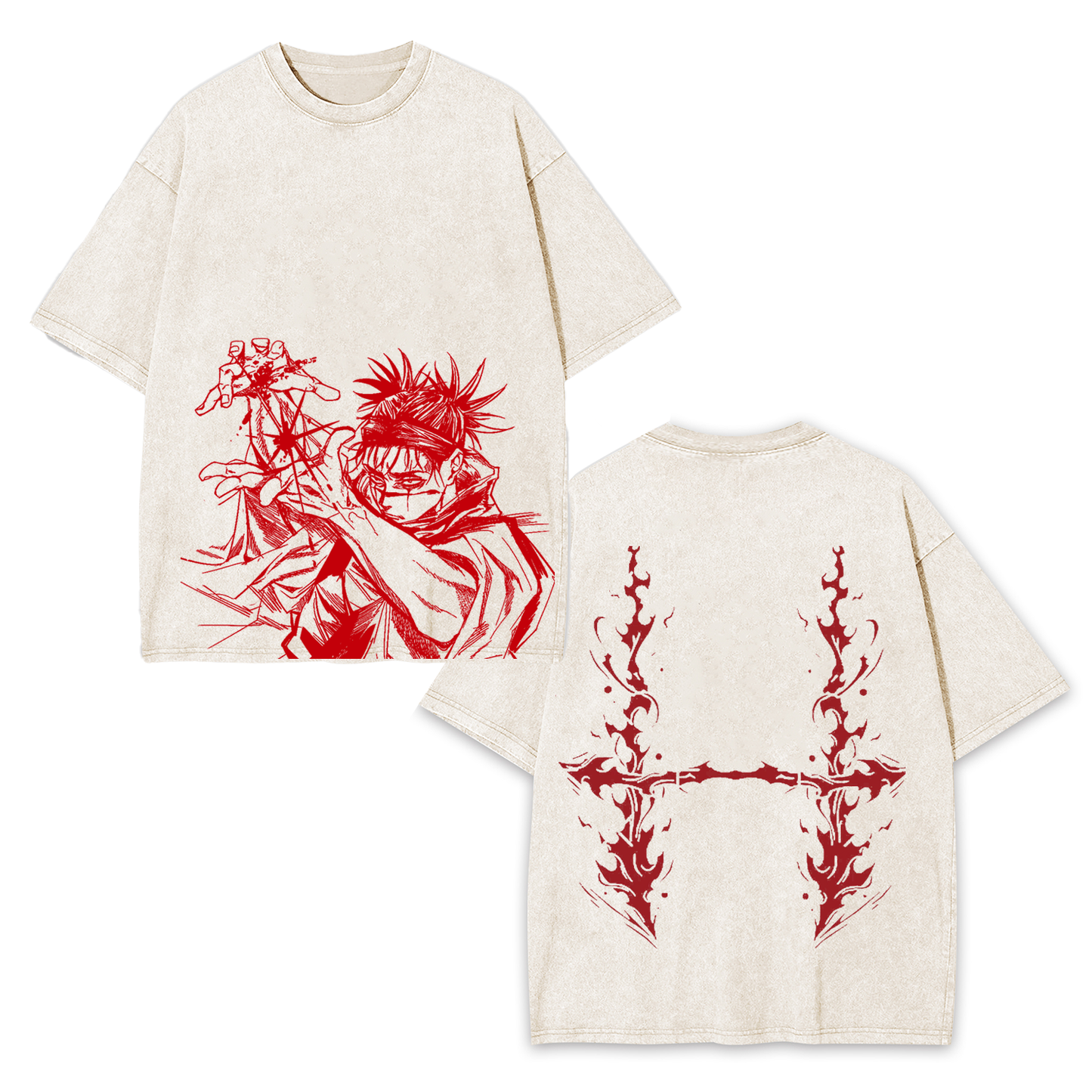 2-SIDED CHOSO VINTAGE OVERSIZE TEE-[DS]