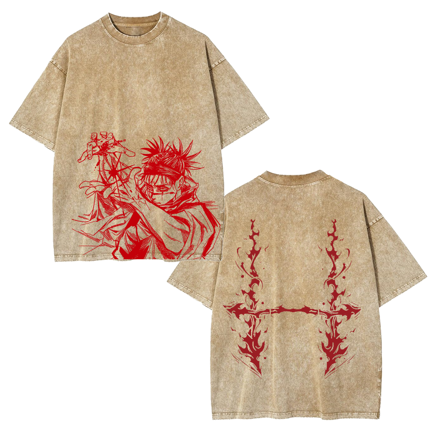 2-SIDED CHOSO VINTAGE OVERSIZE TEE-[DS]