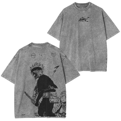 ASTA X BLACK BULLS BLACK CLOVER UNISEX OVERSIZE ANIME TEE-[DS]