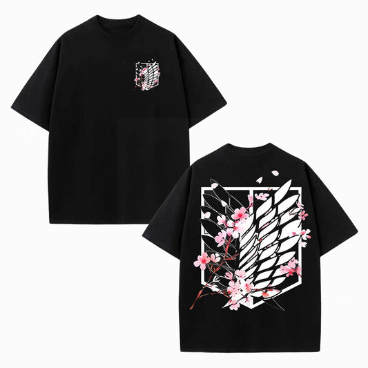 ATTACK ON TITAN UNISEX ANIME INSPIRED VINTAGE T-SHIRT-[DS]