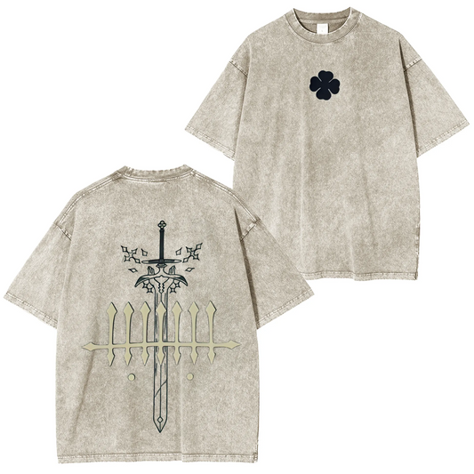 BLACK CLOVER T-SHIRT UNISEX OVERSIZED TEE-[DS]