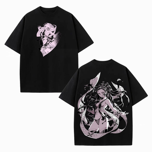 DAKI DEMON SLAYER ANIME UNISEX WASHED T-SHIRT -[DS]