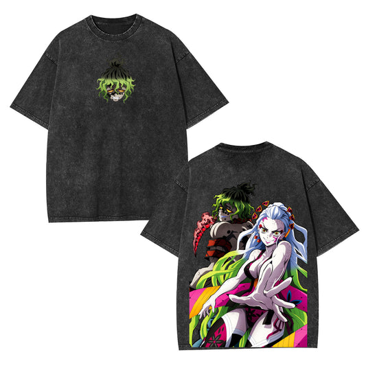 DAKI GYUTARO DEMON SLAYER ANIME UNISEX WASHED T-SHIRT -[DS]