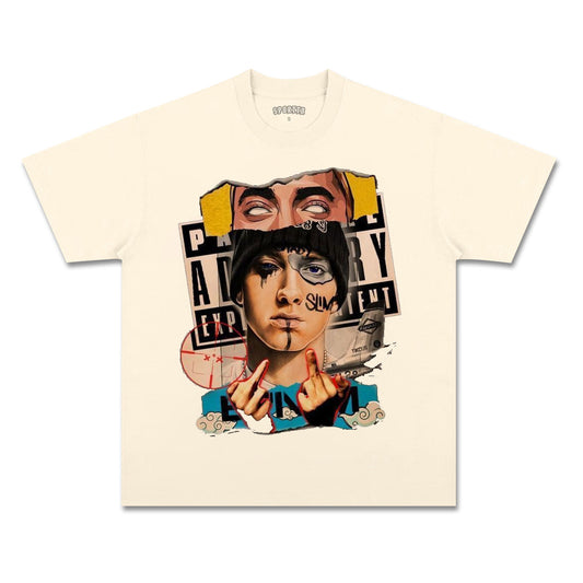 EMINEM SLIM SHADY HIP - HOP COLLAGE TEE