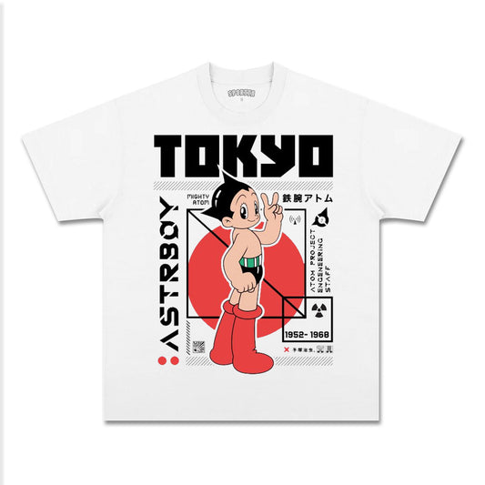 UNISEX ANIME INSPIRED VINTAGE TEE丨ASTRO BOY-[FRONT]