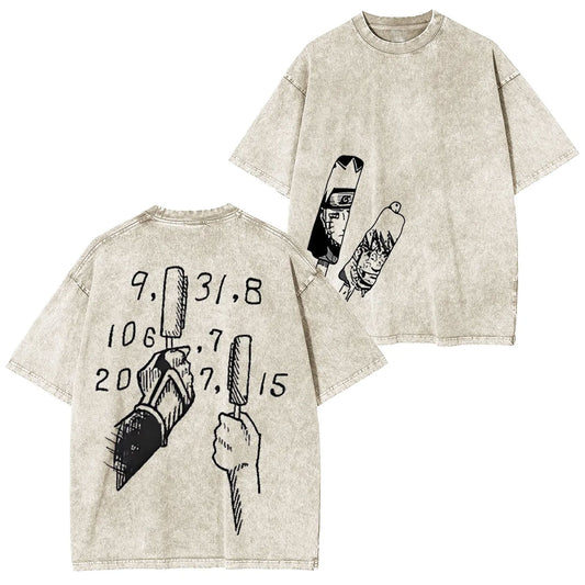 JIRAIYA -NARUTO UNISEX ANIME INSPIRED VINTAGE T-SHIRT-[DS]