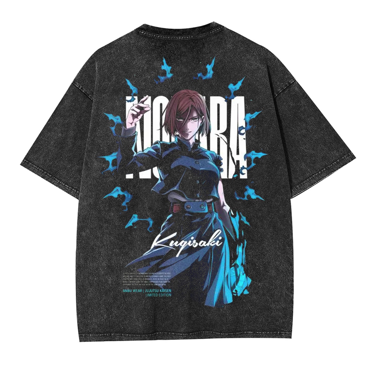 JUJUTSU KAISEN UNISEX ANIME OVERSIZED TEE-[BACK]