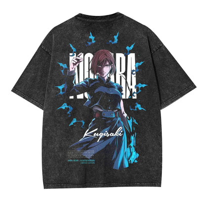 JUJUTSU KAISEN UNISEX ANIME OVERSIZED TEE-[BACK]