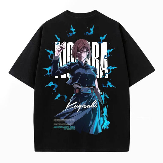 JUJUTSU KAISEN UNISEX ANIME OVERSIZED TEE-[BACK]