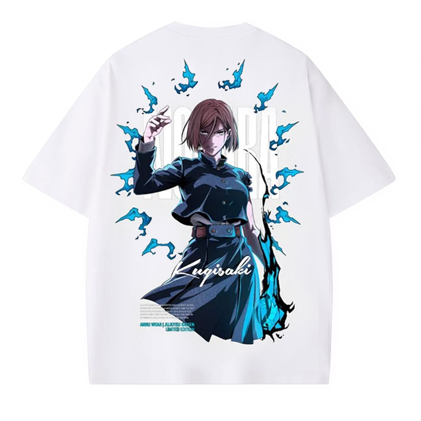 JUJUTSU KAISEN UNISEX ANIME OVERSIZED TEE-[BACK]