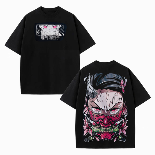 KAMADO NEZUKO DEMON SLAYER ANIME UNISEX WASHED T-SHIRT -[DS]