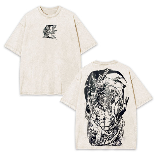 KAMADO NEZUKO DEMON SLAYER ANIME UNISEX WASHED T-SHIRT -[DS]