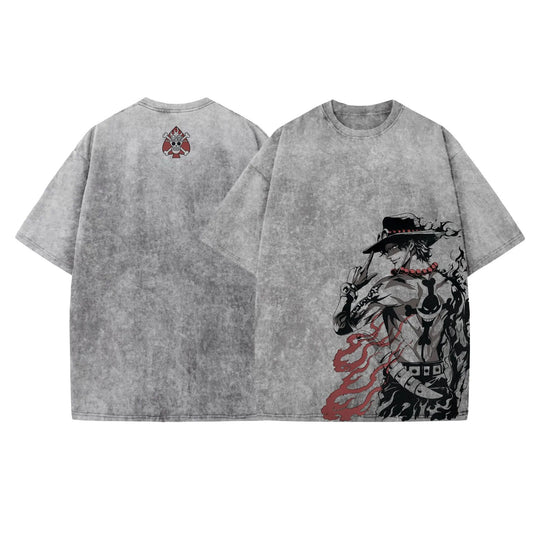 PORTGAS D. ACE ANIME INSPIRED VINTAGE TEE丨ONE PIECE-[DS]