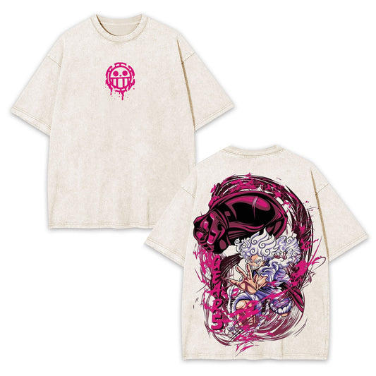 LUFFY ANIME OVERSIZED TEE 丨 ONE PIECE-[DS]