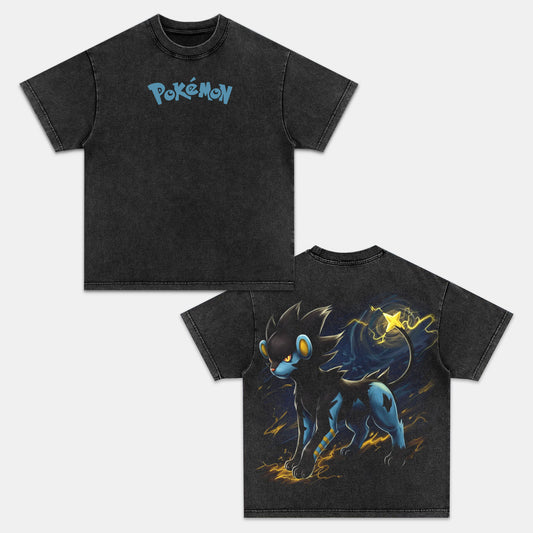 LUXRAY UNISEX ANIME INSPIRED VINTAGE OVERSIZED TEE丨POKÉMON-[DS]