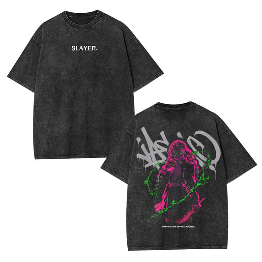 MITSURI KANROJI UNISEX ANIME INSPIRED VINTAGE TEE丨DEMON SLAYER-[DS]