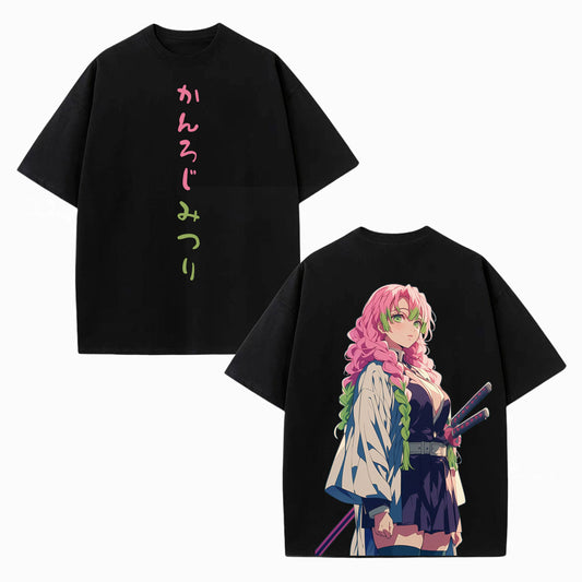 MITSURI KANROJI UNISEX ANIME INSPIRED VINTAGE TEE丨DEMON SLAYER-[DS]