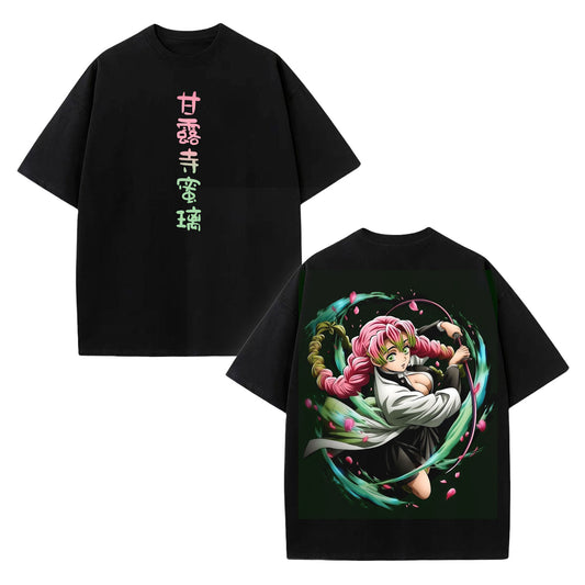 MITSURI KANROJI UNISEX ANIME INSPIRED VINTAGE TEE丨DEMON SLAYER-[DS]