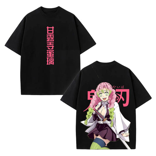 MITSURI KANROJI UNISEX ANIME INSPIRED VINTAGE TEE丨DEMON SLAYER-[DS]
