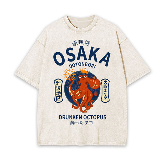 OSAKA DRUNKEN OCTOPUS JAPANESE STYLE  TEE