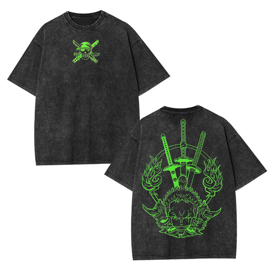 RORONOA ZORO ANIME INSPIRED VINTAGE TEE丨ONE PIECE-[DS]