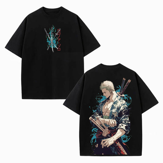 RORONOA ZORO ANIME INSPIRED VINTAGE TEE丨ONE PIECE-[DS]