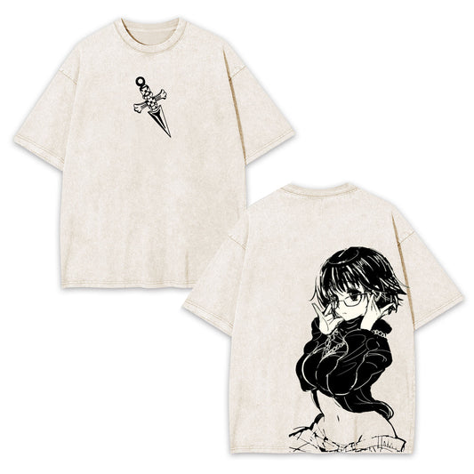 SHIZUKU MURASAKI UNISEX WASHED TEE丨HUNTER×HUNTER-[DS]