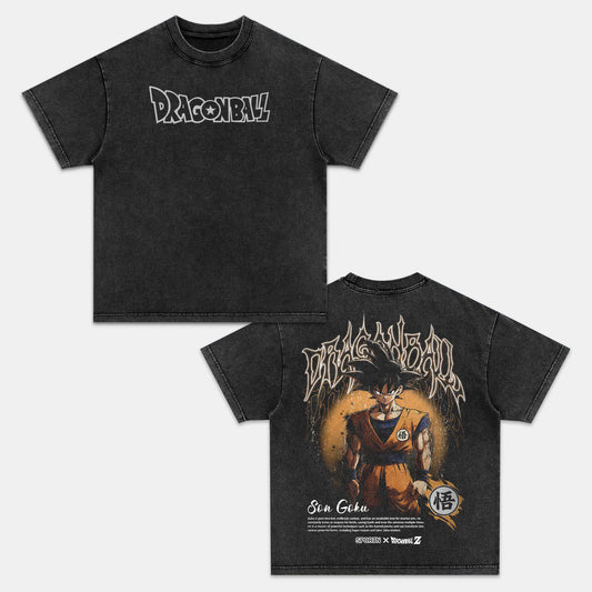 GOKU VINTAGE OVERSIZED TEE | DRAGON BALL Z-[DS]