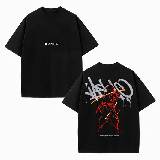 TANJIRO KAMADO UNISEX ANIME INSPIRED VINTAGE TEE丨DEMON SLAYER-[DS]