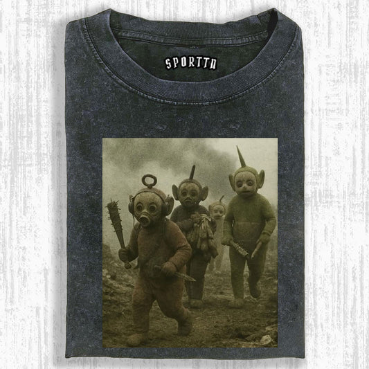 TELETUBBIES IN DARK REMAKE STYLE TEE