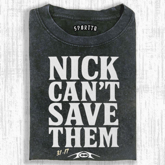 TOMMY CASTELLANOS NICK CAN’T SAVE THEM T SHIRT