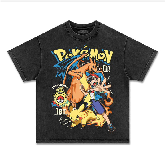 UNISEX ANIME INSPIRED VINTAGE TEE丨POKéMON-[FRONT]