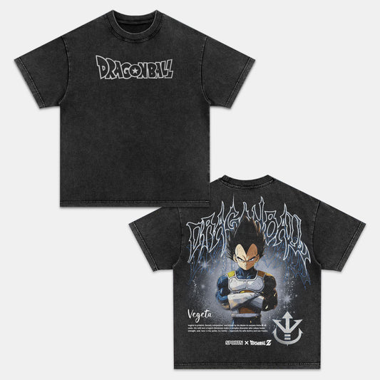 VEGETA VINTAGE OVERSIZED TEE | DRAGON BALL Z-[DS]