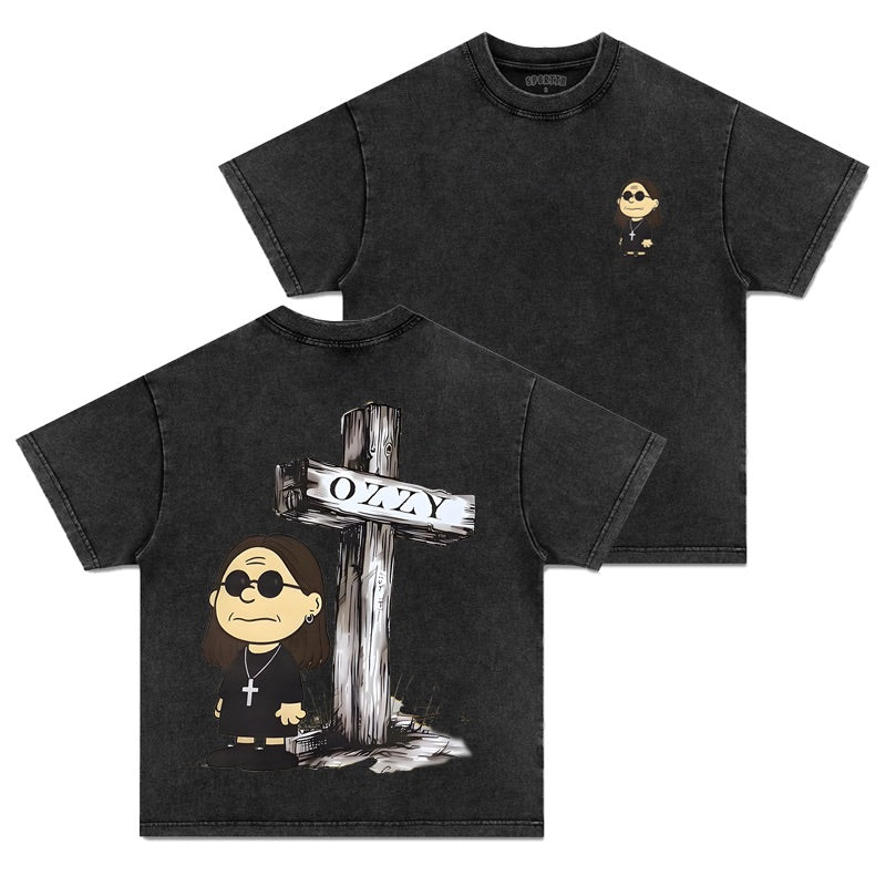 OZZY AND CHARLIE BROWN T-SHIRT
