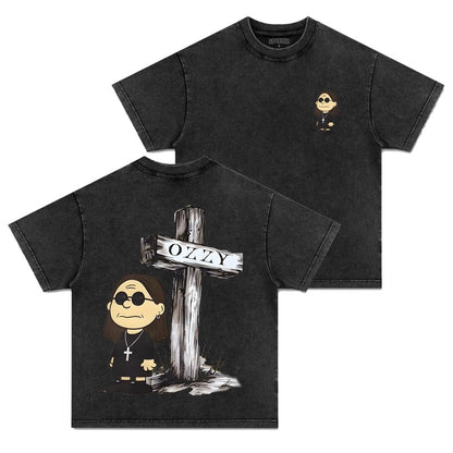 OZZY AND CHARLIE BROWN T-SHIRT